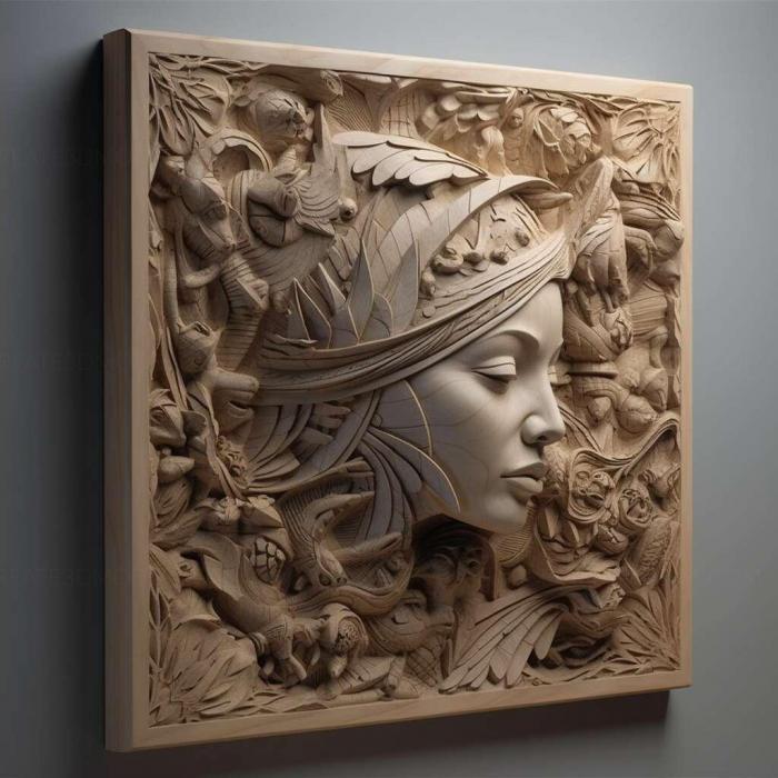 نموذج ثلاثي الأبعاد لآلة CNC 3D Art 